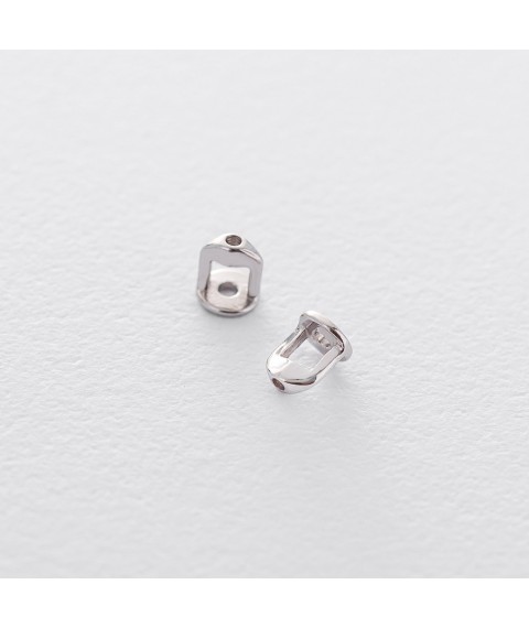 Gold stud earrings (amethyst) s06299 Onyx