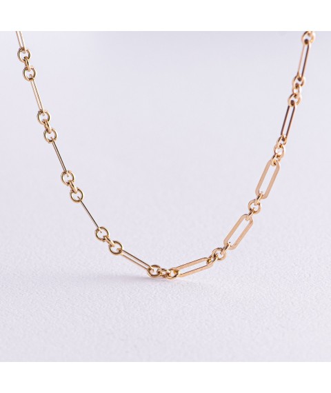 Necklace "Vanessa" in yellow gold kol02208 Onyx 40