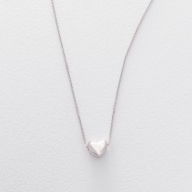 Gold necklace with heart col01322 Onyx 40