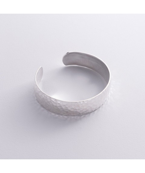 Hard silver bracelet "Mars" 141735 Onix 20
