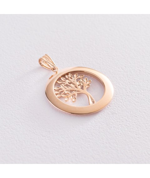 Gold pendant "Tree of Life" p03559 Onyx