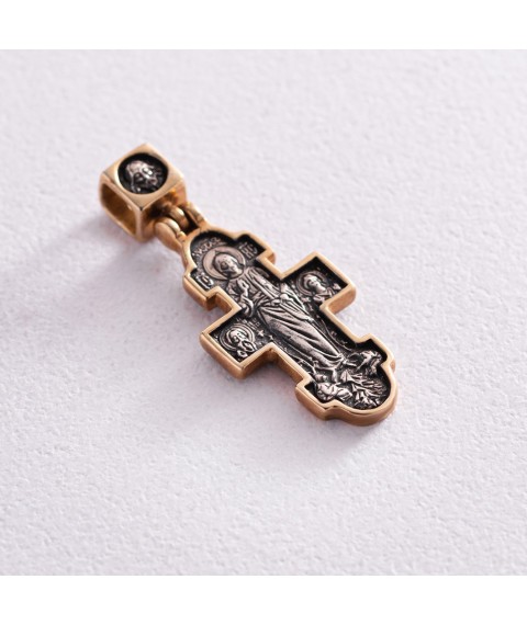 Православный крест "Икона Божией Матери "Нечаянная Радость" 131691 Онікс