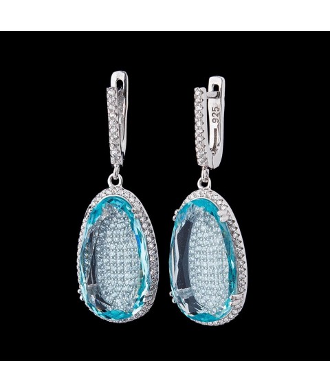 Серьги с фианитами 121769г Онікс