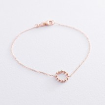 Gold bracelet "Harmony" b04468 Onix 17.5