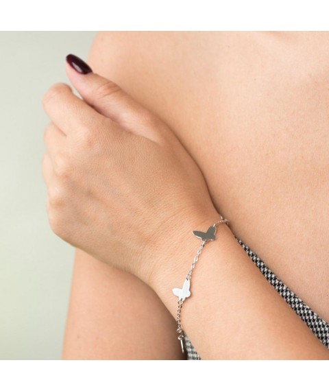 Silver bracelet with butterflies 141237 Onyx 19