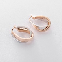 Gold hoop earrings without stones s02393 Onyx