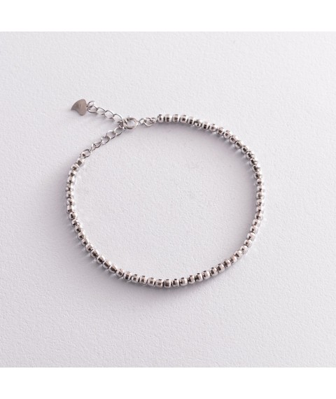 Silver bracelet "Balls" 141600 Onix 17