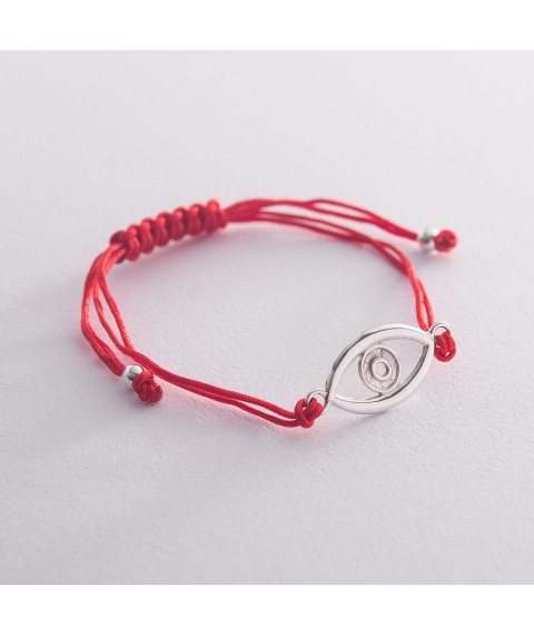 Bracelet with red thread "Eye" 141105 Onyx 18