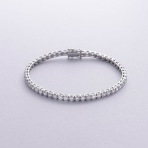 Tennis bracelet in white gold with white diamonds 539731221 Onyx 17.5