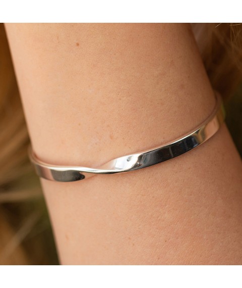 Hard silver bracelet 141642 Onyx 19