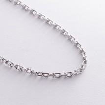 Necklace "Fantasy" in white gold kol02229 Onyx 45