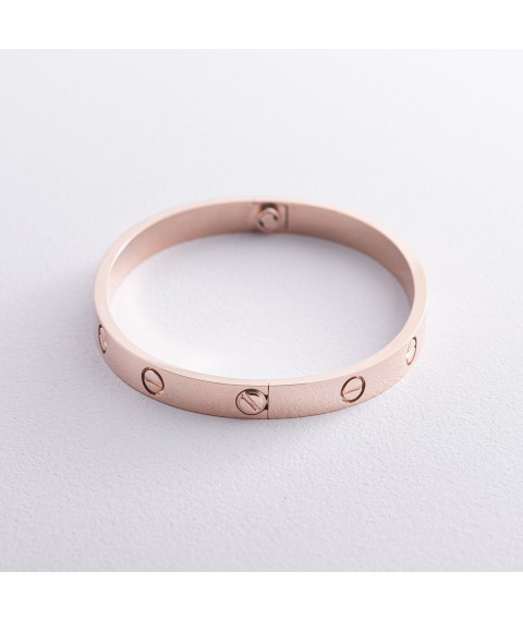 Hard bracelet "Love" in red gold 533052421 Onix 18