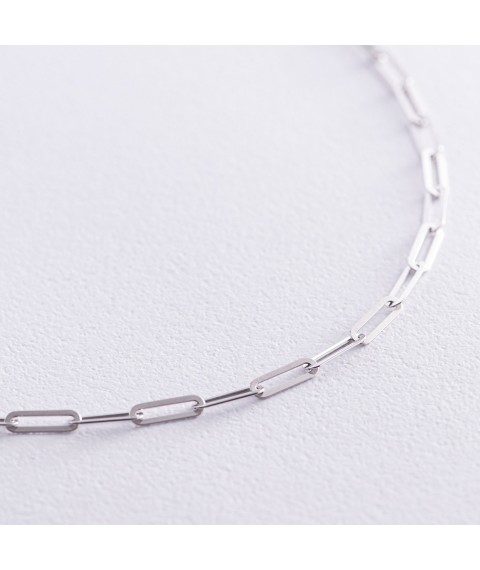 Necklace "Vanessa" in white gold kol02204 Onix 40