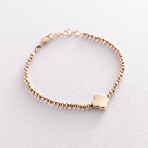 Gold women's bracelet "Clover" b02734 Onix 19