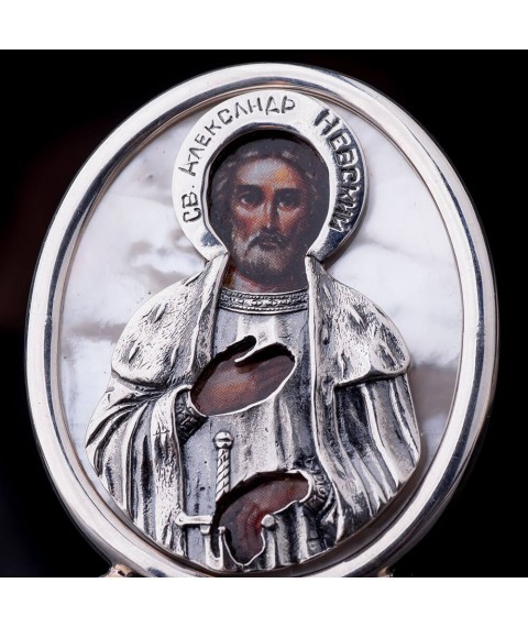 Icon "St. Alexander Nevsky" 23408a Onyx
