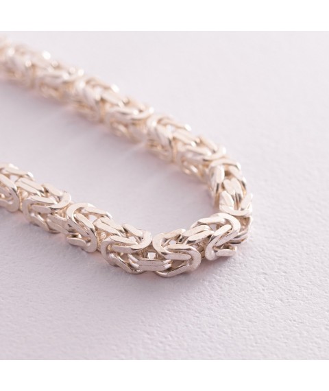 Silver bracelet weaving Byzantium 14385 Onyx 21