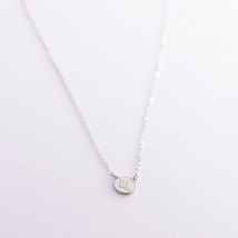 Silver necklace "Zodiac sign Scorpio" 181052scorpio Onyx 45