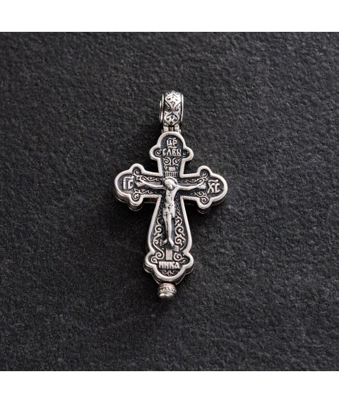 Silver Cross - Reliquary with crucifix 131677 Onyx