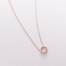 Gold necklace "Harmony" count01690 Onyx 40