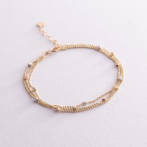 Gold bracelet "Balls" b05132 Onix 17