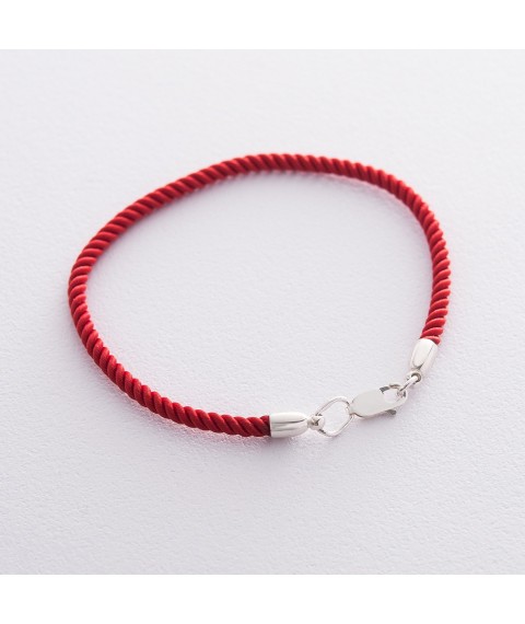 Bracelet with red thread 3 mm 141088 Onyx 20