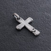 Silver cross with blackening 7093 Onyx