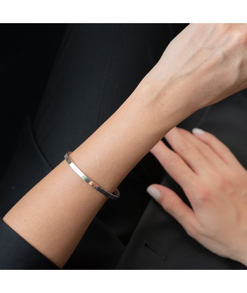 Hard silver bracelet 141479 Onyx 17