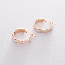 Gold hoop earrings 2.0 cm s06424 Onyx