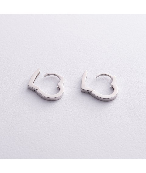 Silver earrings "Hearts" OR111510 Onyx
