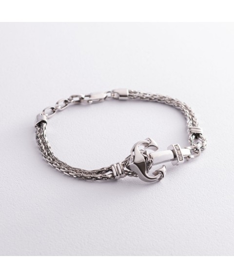 Silver bracelet "Anchor" Zancan EXB647-B 19