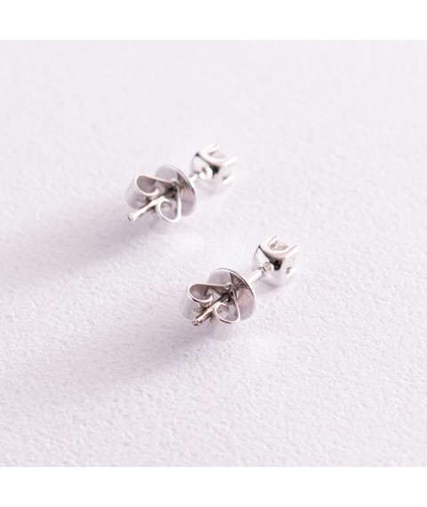 Gold earrings - studs (diamonds) sb0132vi Onyx