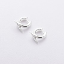 Серебряные серьги "Ramona" 123449 Онікс