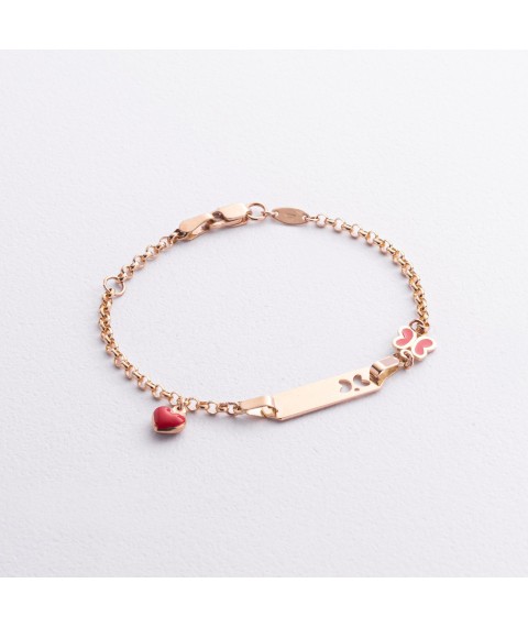 Children's bracelet with enamel b02587 Onix 15