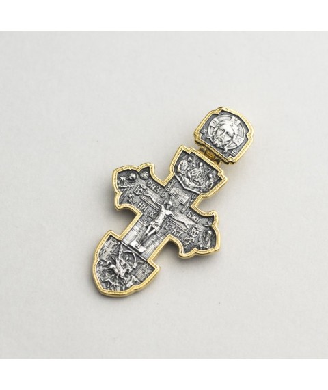Срібний хрест (чорніння, позолота) 132729 Онікс