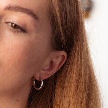 Earrings - rings in silver 7206 Onyx
