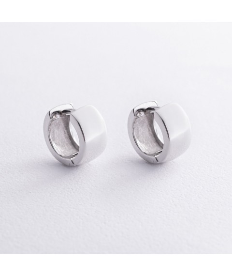 Earrings - rings in white gold s08558 Onyx
