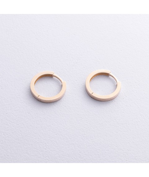 Earrings - rings in yellow gold s08769 Onyx