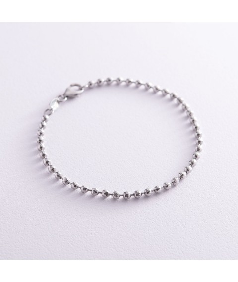 Silver bracelet "Balls" 141311 Onix 19.5