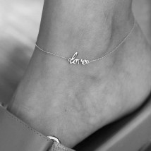 Bracelet "Love" in white gold on the leg b05229 Onix 27