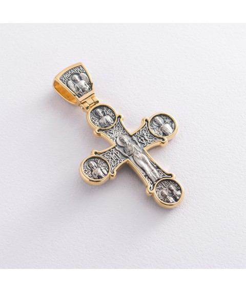 Православный крест (чернение,позолота) 131789 Онікс