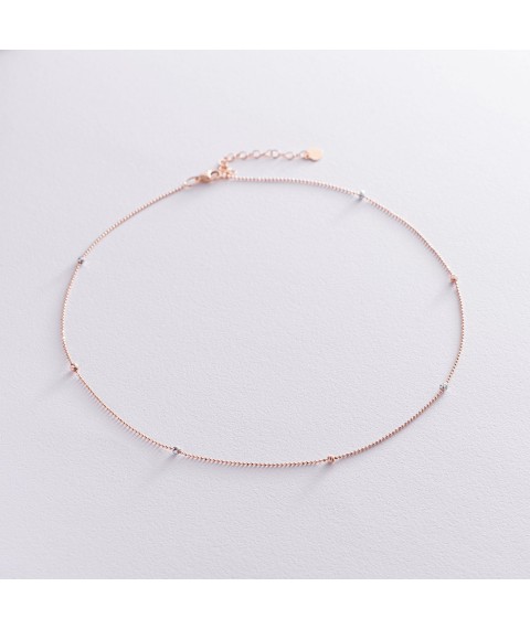 Gold necklace "Balls" count01994 Onix 43