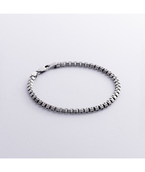 Men's silver bracelet 141685 Onix 21