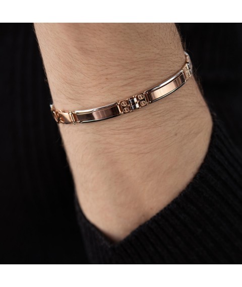Gold men's bracelet b01255 Onix 21