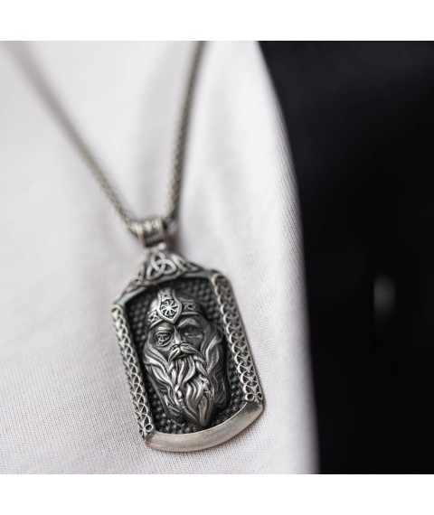 Silver pendant "God One" 291 Onyx