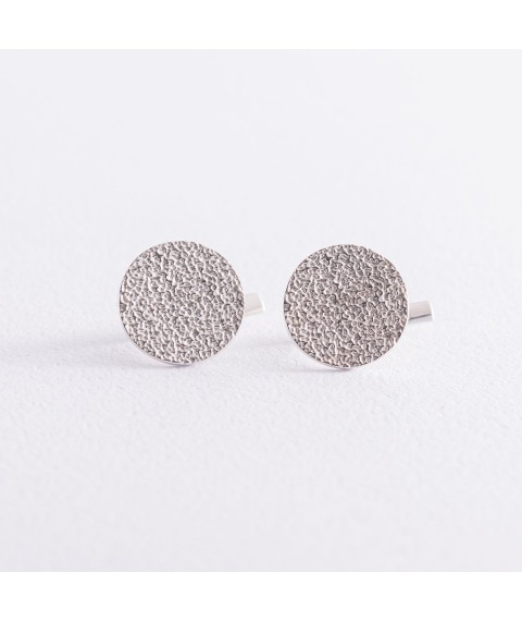Срібні сережки "Аврора" 4980-1 Онікс