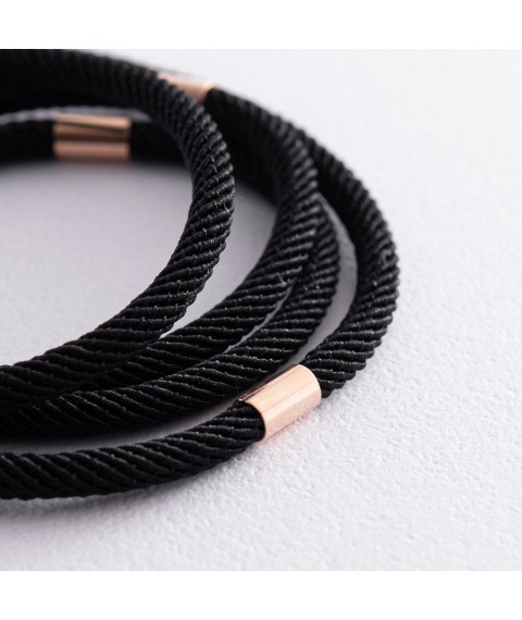 Silk cord with gold clasp 661k Onyx