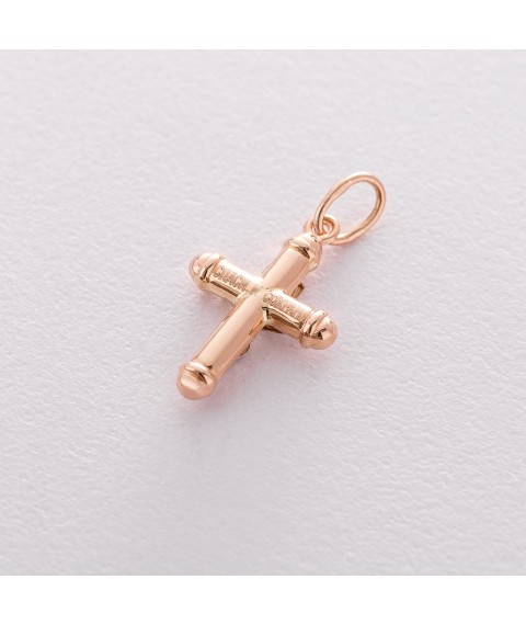 Gold cross with crucifix p01396 Onyx