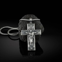 Silver cross "Crucifixion of Jesus Christ" 133170 Onyx