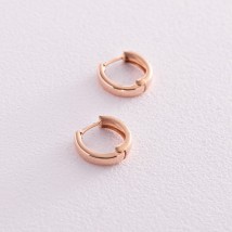 Earrings - rings in red gold s08086 Onyx