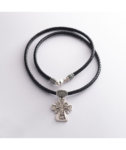 Православный крест "Распятие. Икона Божией Матери "Державная" 131561 Онікс